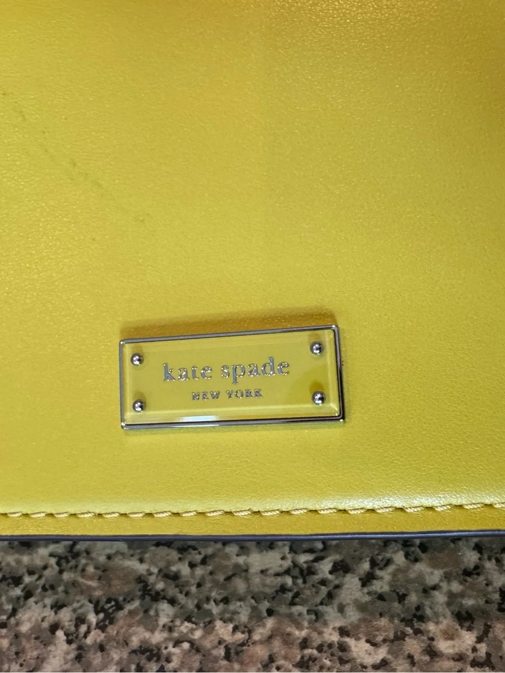 kate spade Lemon Yellow Leather Shoulder Bag